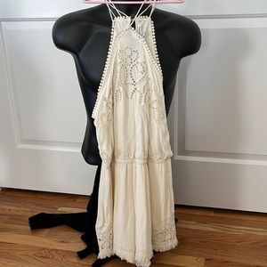 Halter romper fully lined casual2dressy